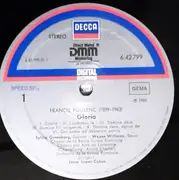 LP - Poulenc / Bizet - Gloria / Te Deum