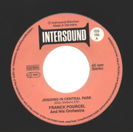 Franck Pourcel Et Son Grand Orchestre - Jogging In Central Park / Last Summer In Venice