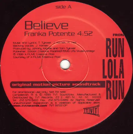 Franka Potente / Tykwer/Klimek/Heil - Believe / Running Two