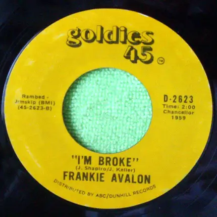 Frankie Avalon - Venus / I'm Broke