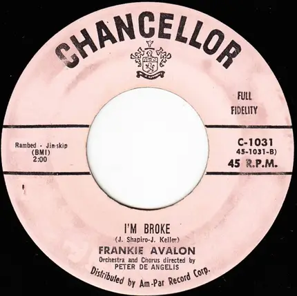 Frankie Avalon - Venus / I'm Broke