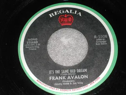 Frankie Avalon - I'm In The Mood For Love / It's The Same Old Dream