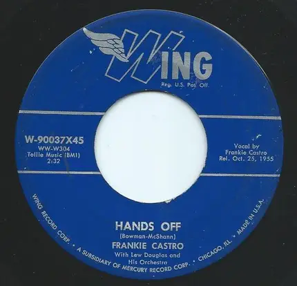 Frankie Castro With Lew Douglas And His Orchestra - Hands Off / The Kingdom Of My Heart