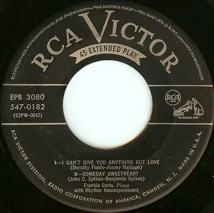 Frankie Carle - Honky Tonk Piano Vol. 2