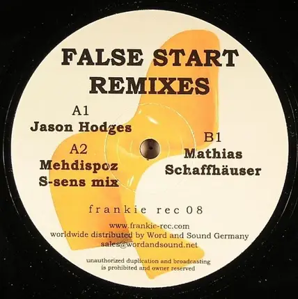 Frankie - False Start (Remixes)