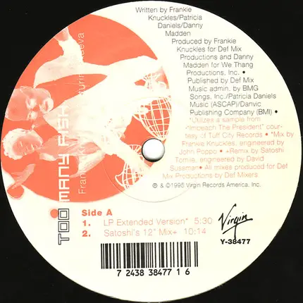 Frankie Knuckles Featuring Adeva - Too Many Fish