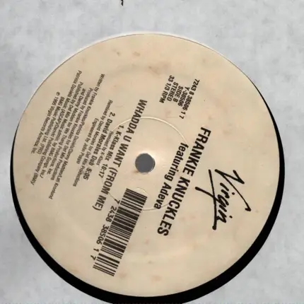 Frankie Knuckles Featuring Adeva - Whadda U Want (From Me)