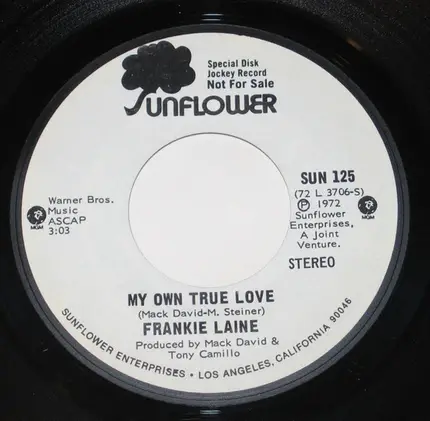 Frankie Laine - My Own True Love