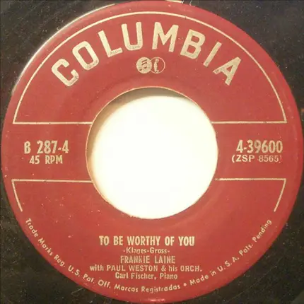 Frankie Laine - One for My Baby