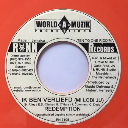 Frankie Paul / Redemption - Dancehall Heroes / Ik Ben Verliefd (Mi Lobi Ju)