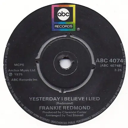 Frankie Redmond - Fighting To Keep My Head Above Water