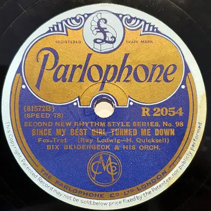 Frankie Trumbauer And His Orchestra / Bix Beiderbecke And His Orchestra - Jubilee / Since My Best Girl Turned Me Down
