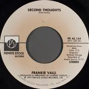 7inch Vinyl Single - Frankie Valli - Second Thoughts