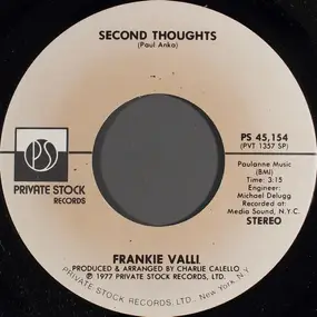 Frankie Valli - Second Thoughts