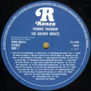 Double LP - Frankie Vaughan - 100 Golden Greats