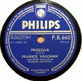 frankie vaughan - Priscilla / The Garden Of Eden