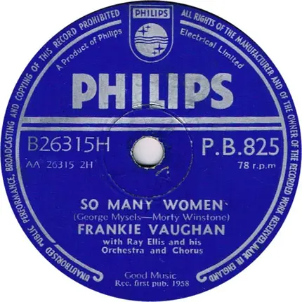 Frankie Vaughan - Kewpie Doll / So Many Women