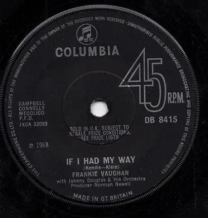 Frankie Vaughan - Mame