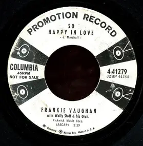 frankie vaughan - So Happy In Love / One Thing Led To Another