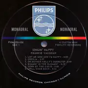LP - Frankie Vaughan - Singin' Happy