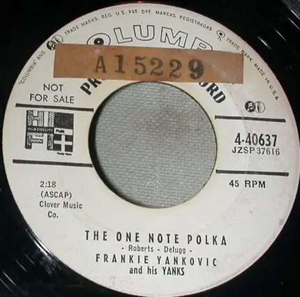 Frankie Yankovic And His Yanks - Sing A Yodeling Song