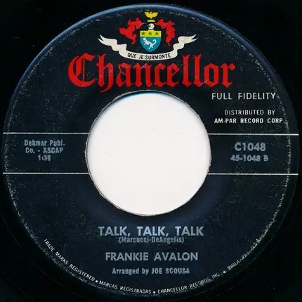 Frankie Avalon - Don't Throw Away All Those Teardrops