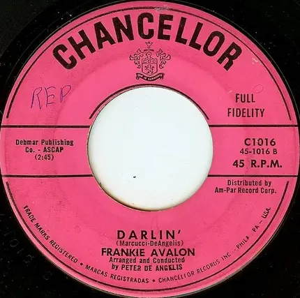 Frankie Avalon - You Excite Me / Darlin'