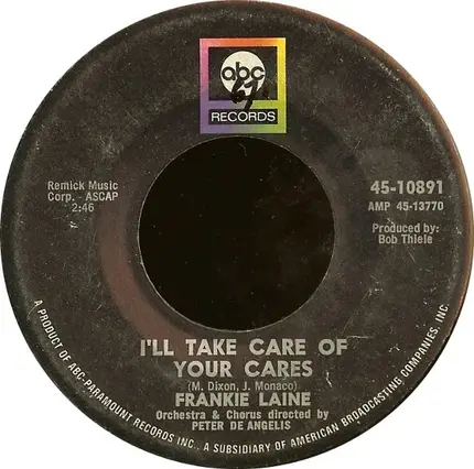 Frankie Laine - I'll Take Care of Your Cares