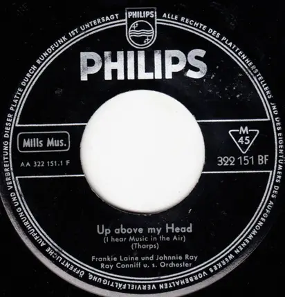 Frankie Laine Und Johnnie Ray - Ray Conniff's Orchestra - Up Above My Head (I Hear Music In The Air)
