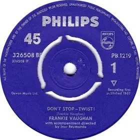 frankie vaughan - Don't Stop-Twist! / Red Red Roses