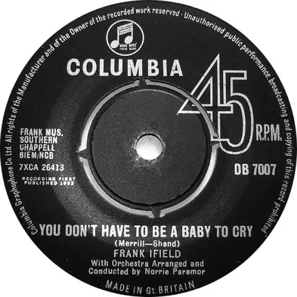 Frank Ifield - Nobodys Darlin' But Mine