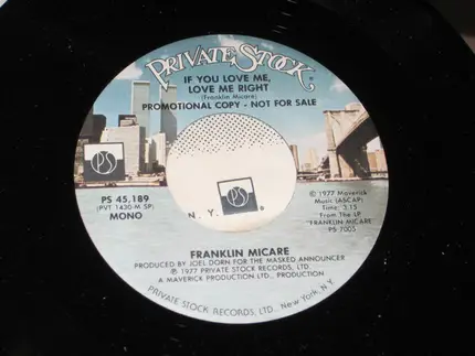 Franklin Micare - If You Love Me, Love Me Right