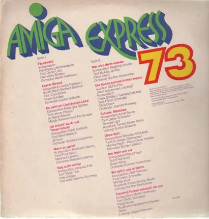 Various Artists - AMIGA Express 1973