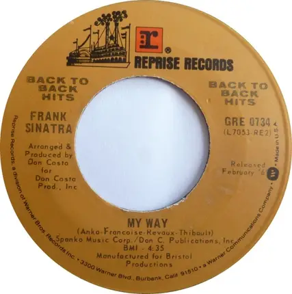 Frank Sinatra - My Way / Cycles