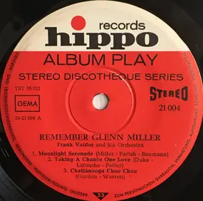 Frank Valdor - Remember Glenn Miller