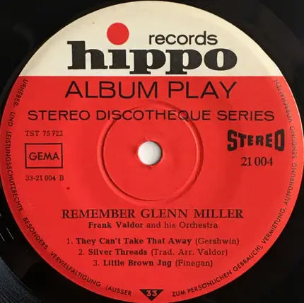 Frank Valdor - Remember Glenn Miller