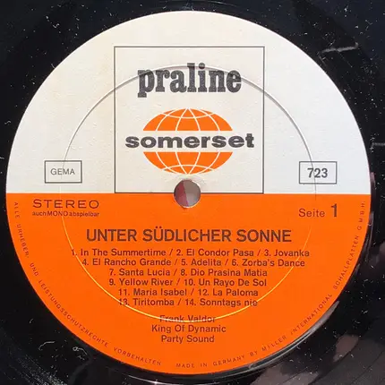 Frank Valdor - Unter Südlicher Sonne