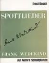 2x7inch Vinyl Single - Frank Wedekind - Spottlieder