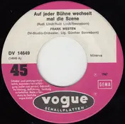 Frank Westen - Auf Jeder Bühne Wechselt Mal Die Szene / Das Ganze Leben (Una Danza Chiar Di Luna)
