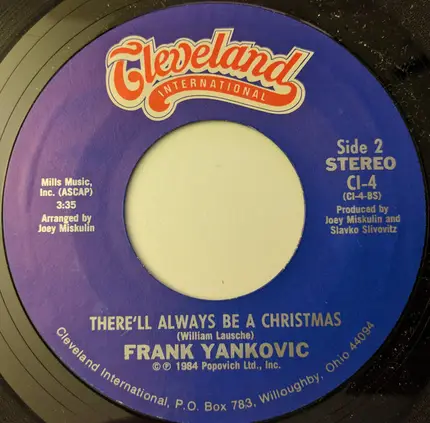 Frank Yankovic - Old Fashioned Christmas Polka / There'll Always Be A Christmas