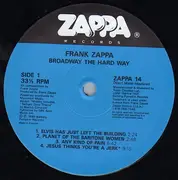 LP - Frank Zappa - Broadway The Hard Way