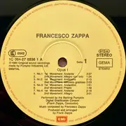 LP - Frank Zappa - Francesco Zappa