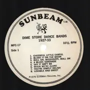LP - Frank Auburn And His Orchestra, White Way Serenaders... - Dime Store Dance Bands - 1927-33 - Record 1 Only