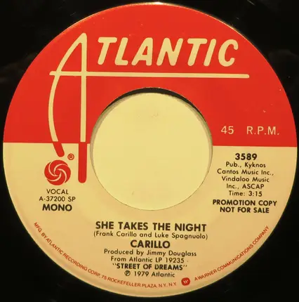 Frank Carillo - She Takes The Night