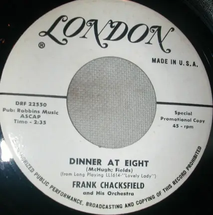Frank Chacksfield & His Orchestra - Lovely Lady