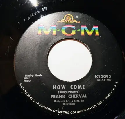Frank Cherval - How Come / Tag Along
