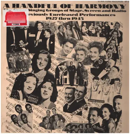 Frank Crumitt, Julia Sanderson, Sons Of The Pioneers a.o. - A Handful Of Harmony