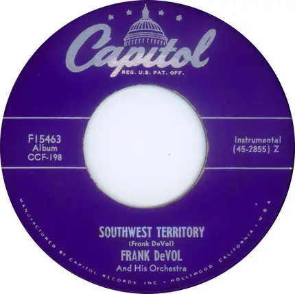 Frank De Vol And His Orchestra - Mississippi / Southwest Territory