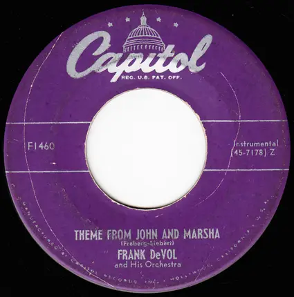 Frank De Vol And His Orchestra - Play Ball / Theme From John And Marsha