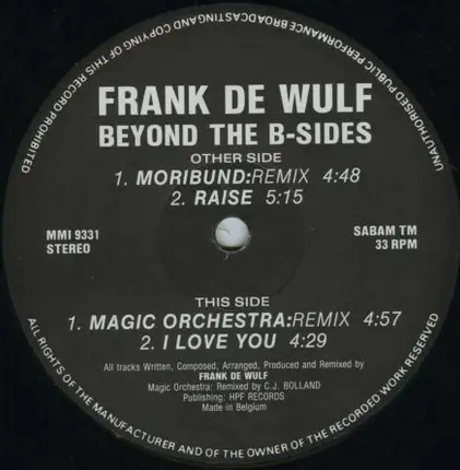 Frank De Wulf - Beyond The B-Sides